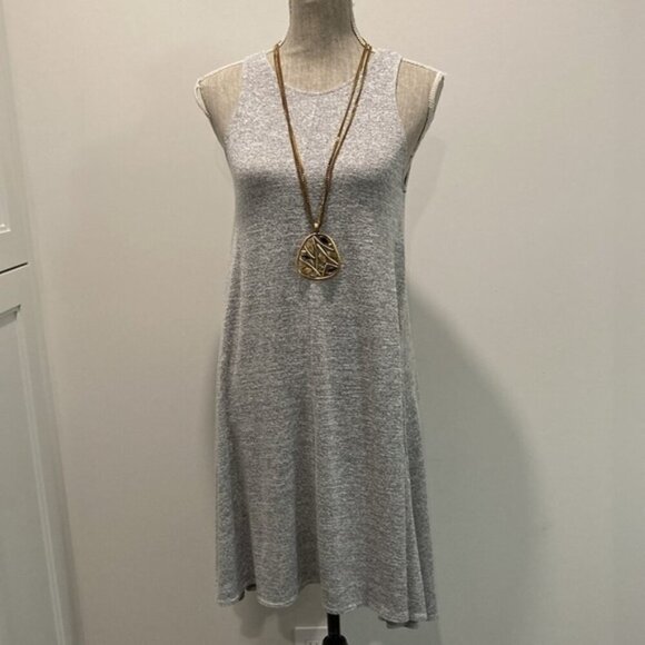 ARITZIA Wilfred Free Grey Rosa Swing Mini Dress - Picture 2 of 11